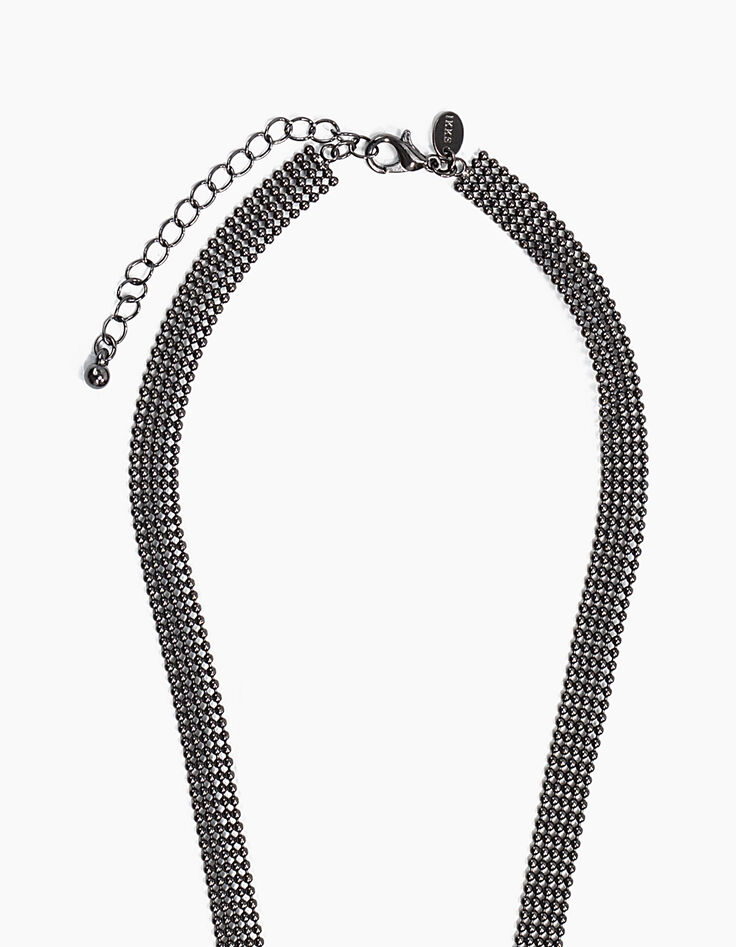 Sautoir maille plate femme-2