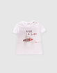 Baby boys’ white surfer image T-shirt-1