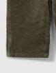 Pantalón de pana caqui para bebé niña-7