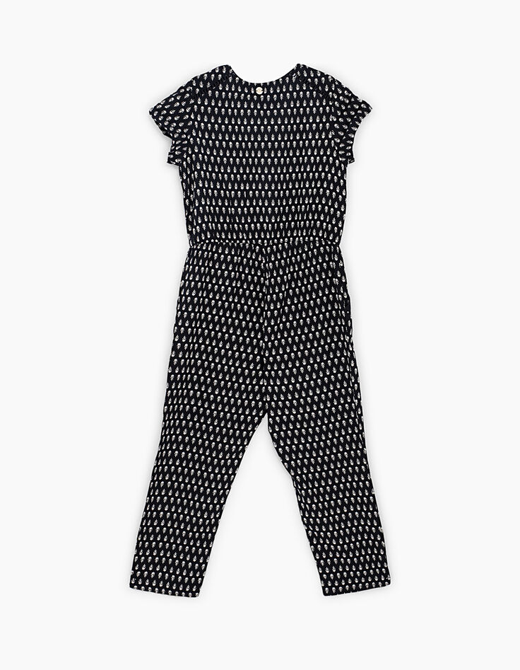Mono largo negro estampado étnico minimalista niña-5