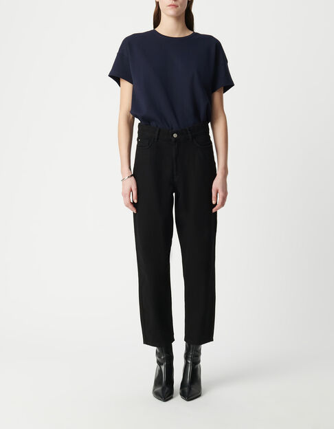 Jean droit noir 7/8e Femme - IKKS