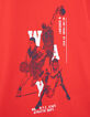 Camiseta roja jugadores de baloncesto niño-5