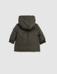 Baby Boy khaki nylonbeschichteter Parka-3