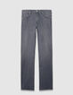 Jean slim bleu grisé Homme-6