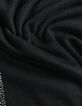 Schwarzer Damenfeinstrickpulli Fischgräten Strass hinten-6