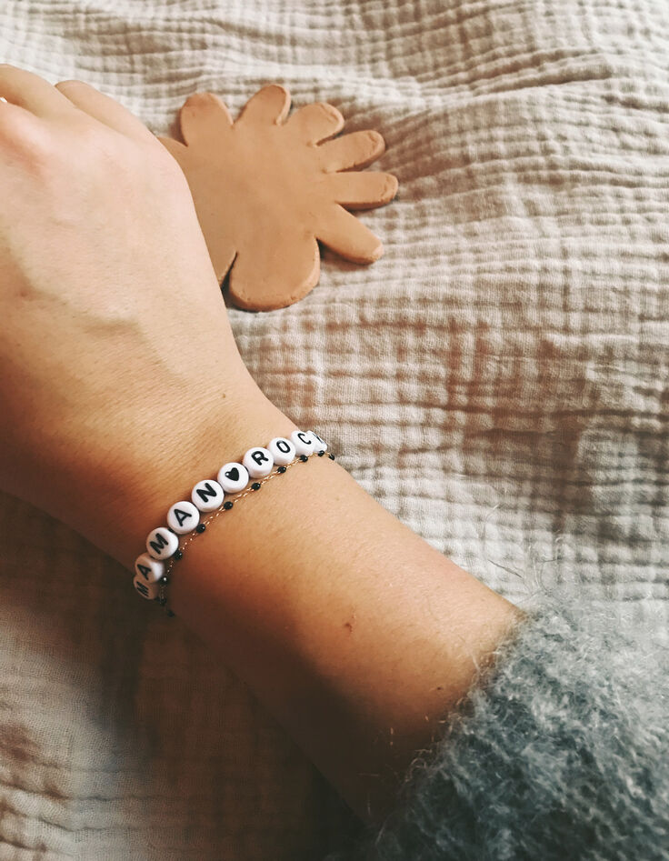 Pulsera Maman Rock con cordón de color TENDRE CACTUS-2