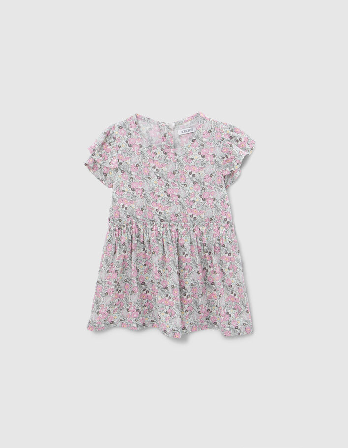 Khaki Kleid aus LENZING™ ECOVERO™ für Babymädchen - IKKS