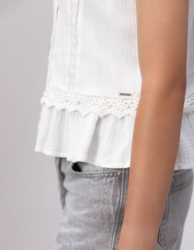 Top lencero crudo encaje bohemio niña-2