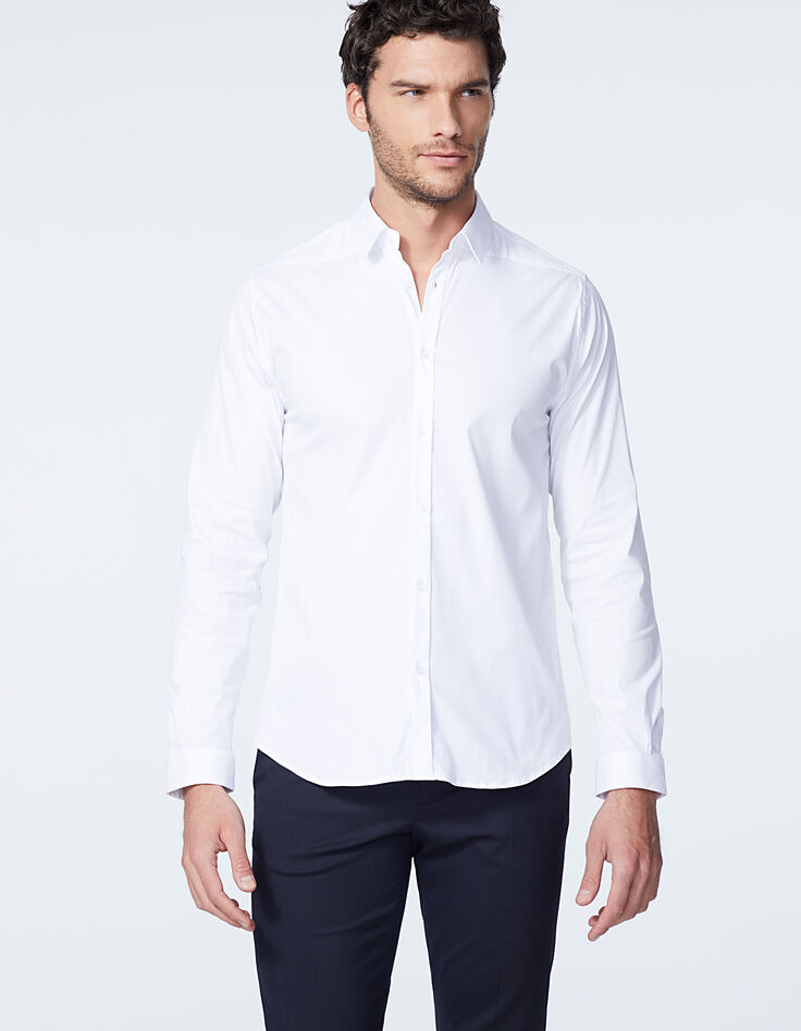 Camisa SLIM blanca BasIKKS Hombre-2 Camisa SLIM blanca BasIKKS Hombre-2