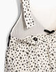 Robe blanc cassé à imprimé pois revisité fille-5