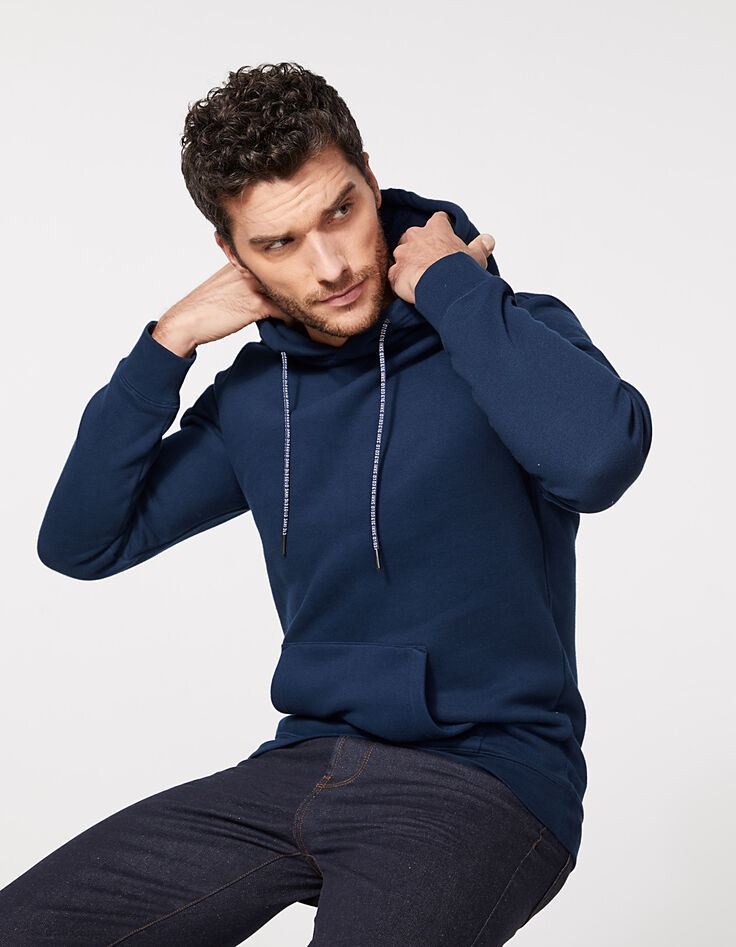 Sudadera índico con capucha con cordones IKKS Hombre-1