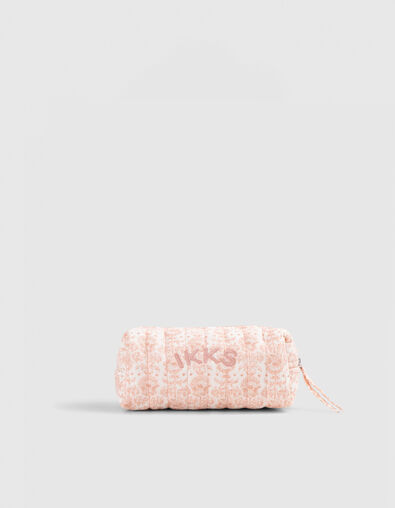 Estuche rosa antiguo estampado flores ni&ntilde;a - IKKS