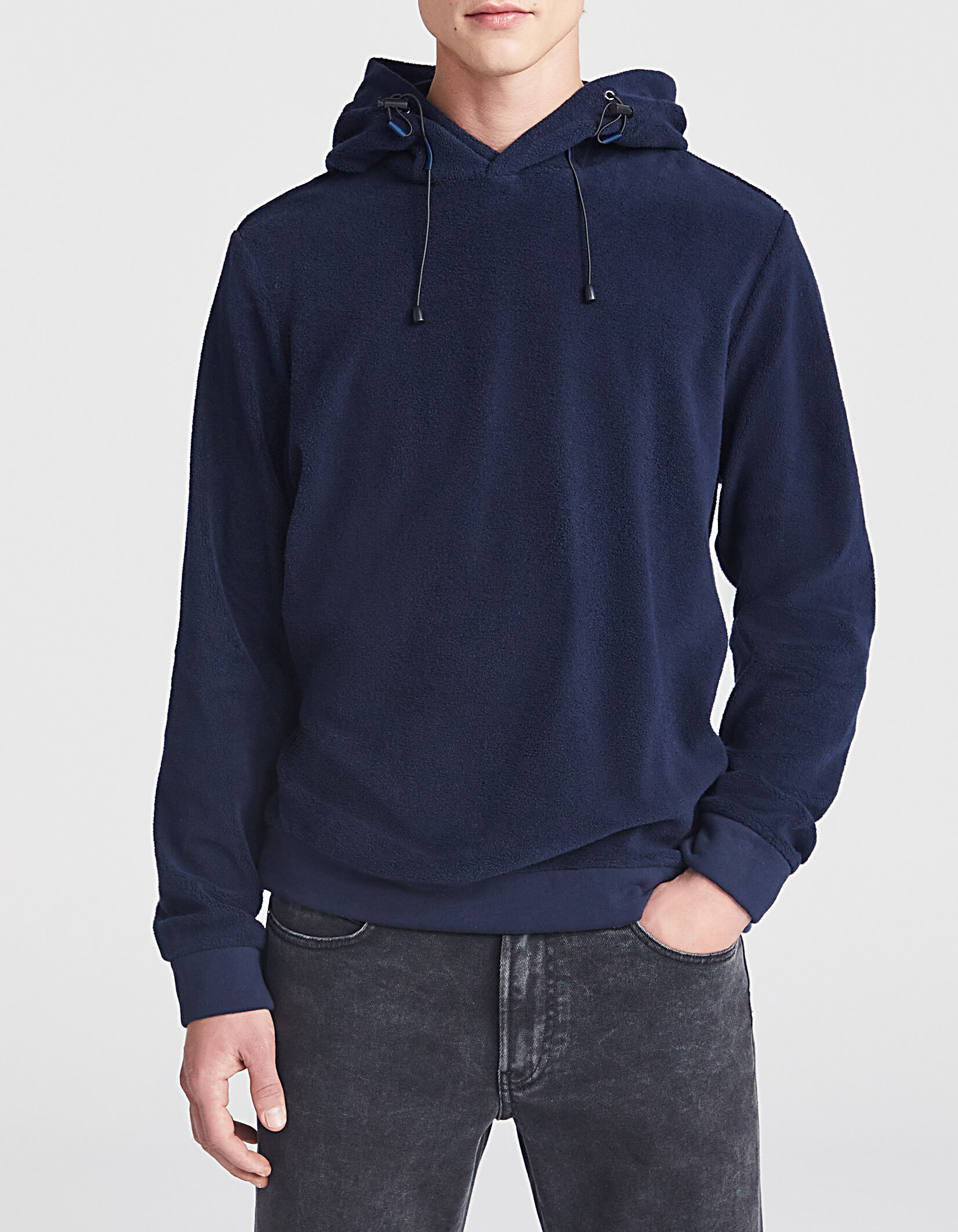 Men s dark blue URBAN LAB hoodie IKKS