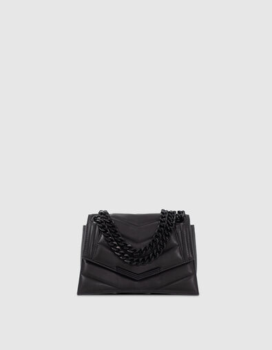 Bolso THE 1 Timeless negro cuero acolchado S mujer - IKKS