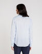 Chemise SLIM ciel en voile de coton bio Homme-3