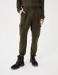 Men&rsquo;s light khaki flowing COMBAT trousers-2