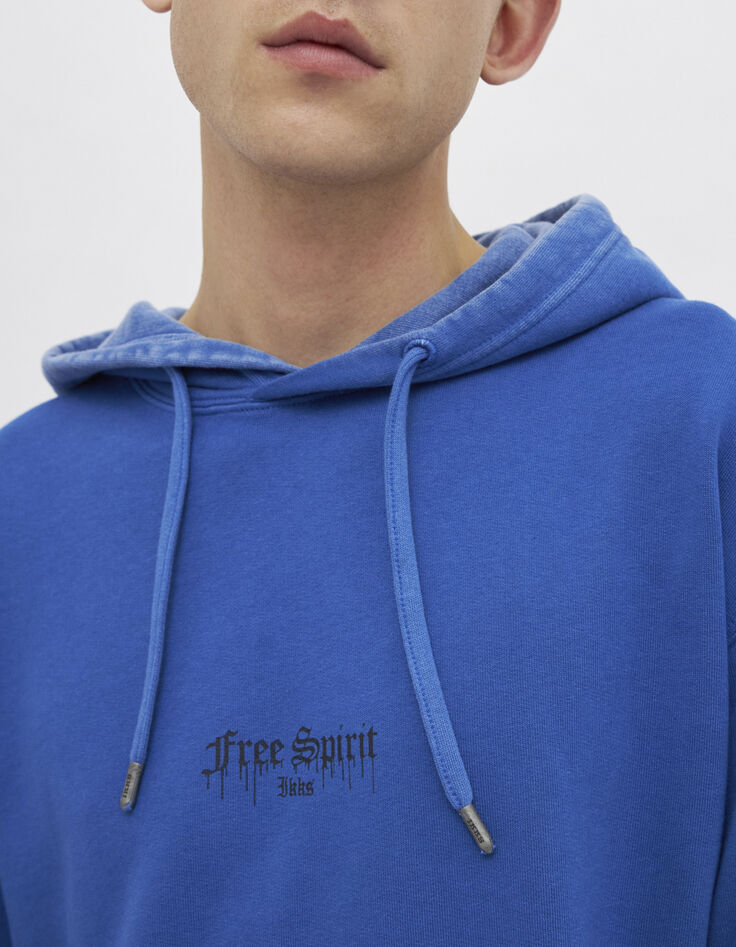 Men’s electric blue hoodie-4
