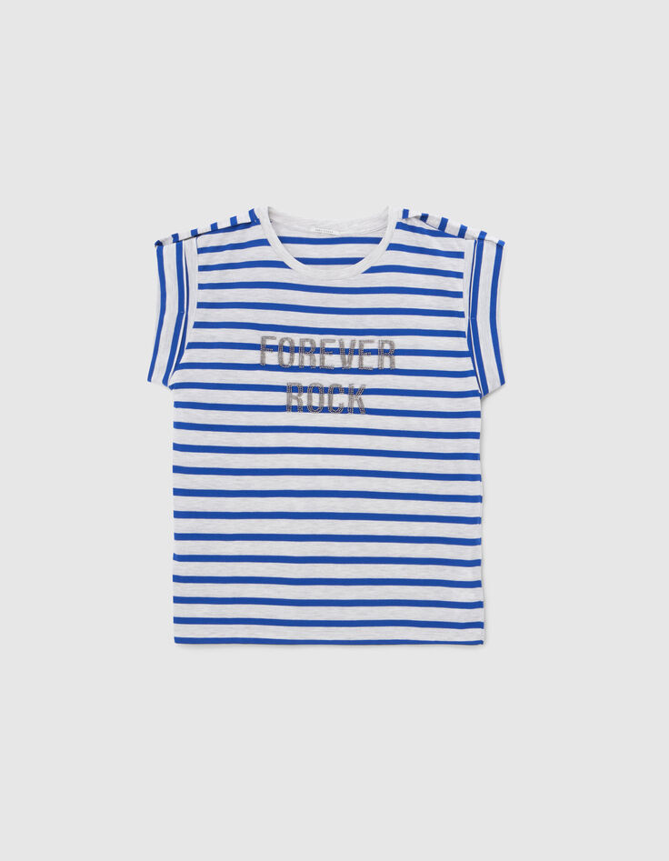 Camiseta marinera rayas cobalto mujer-6