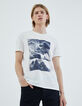 Gebroken wit T-shirt opdruk landschap Heren-6