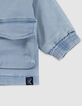 Baby boy blue denim jacket-4