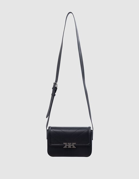 Schwarze starre Handtasche mit Nietendekor, Mädchen - IKKS