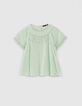 Watergroene blouse frontje broderie anglaise meisjes-1