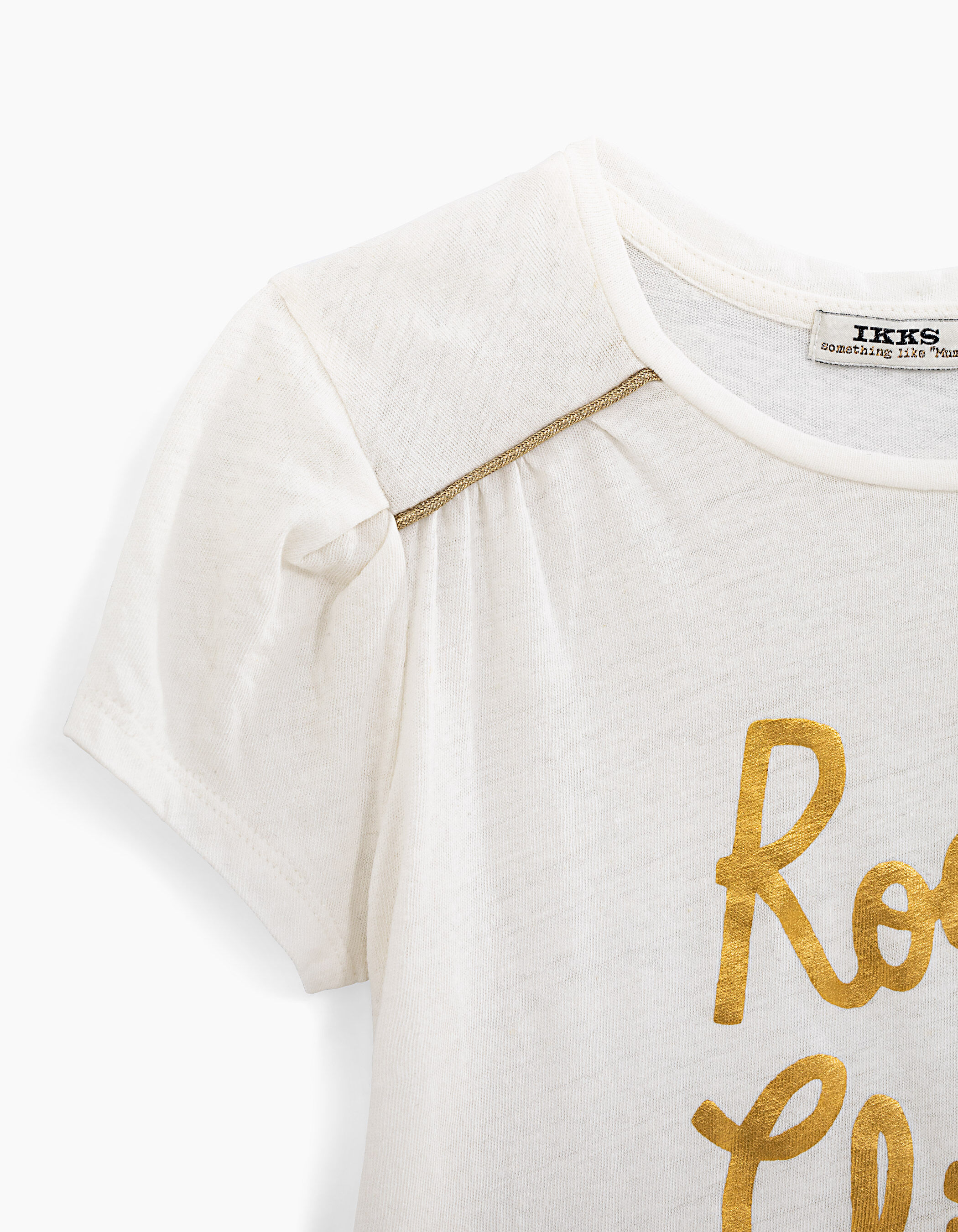 Tee shirt doré fille store