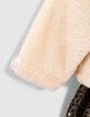 Baby girls’ khaki print 2-in-1 dress with soft cardi-6