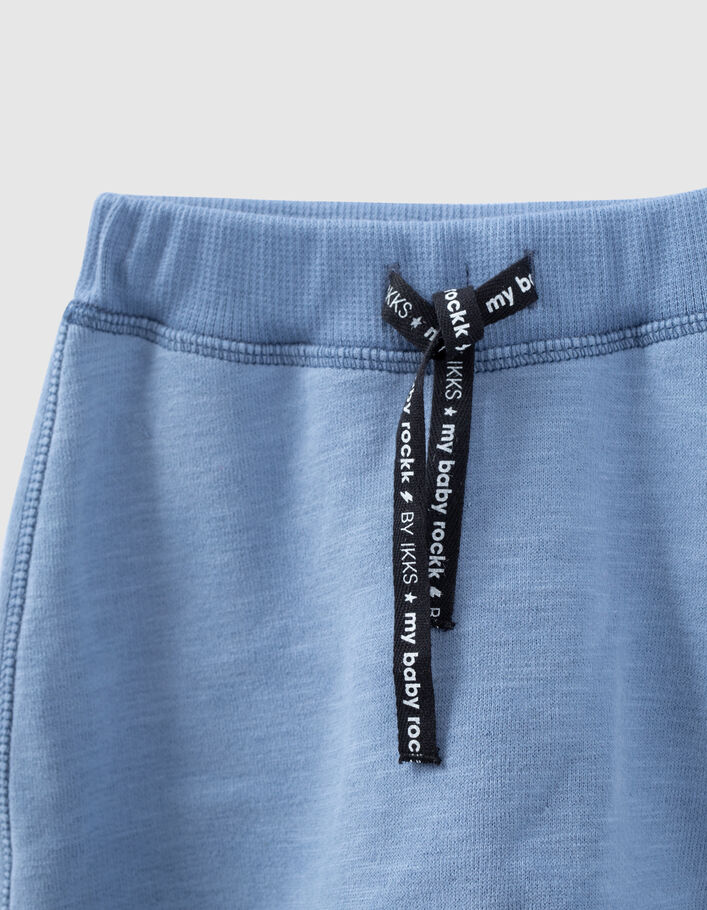 Pantalon bleu molleton bio bébé-3