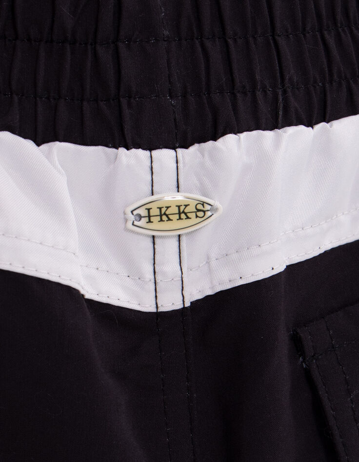 Short de bain noir imprim&eacute; gar&ccedil;on-5