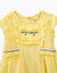Robe 2 en 1 jaune clair avec bloomer bébé fille-3