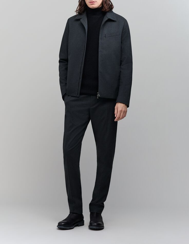 Chaqueta con cremallera antracita para hombre-6 Chaqueta con cremallera antracita para hombre-6