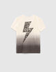Ivoor T-shirt Tunesische kraag deep dye effect bio -5