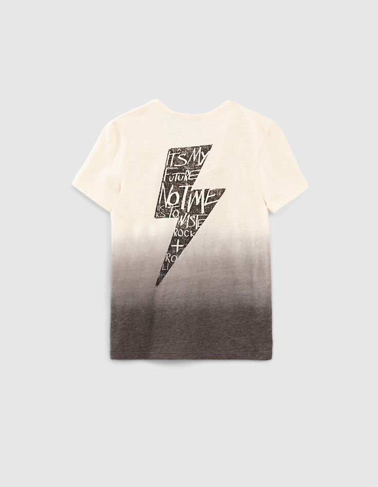 Ivoor T-shirt Tunesische kraag deep dye effect bio -5