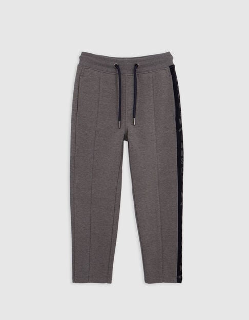 Grey jogging suit with lettering on boy's side - IKKS