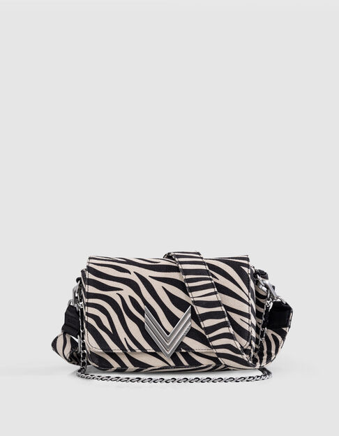 Le 111 ZEBRA ecru canvas with zebra pattern Woman - IKKS