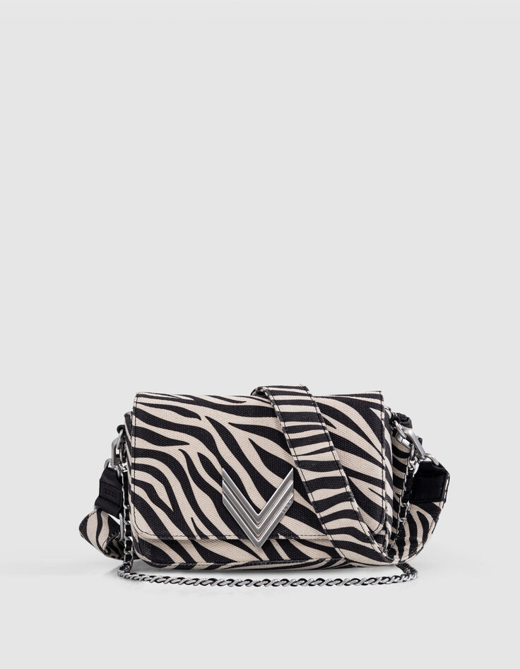 Le 111 ZEBRA écru toile motif zébré Femme-1