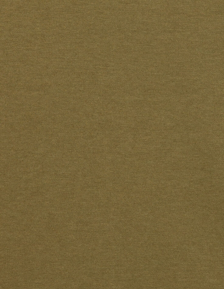 Men&rsquo;s khaki cotton modal short-sleeved polo shirt-6