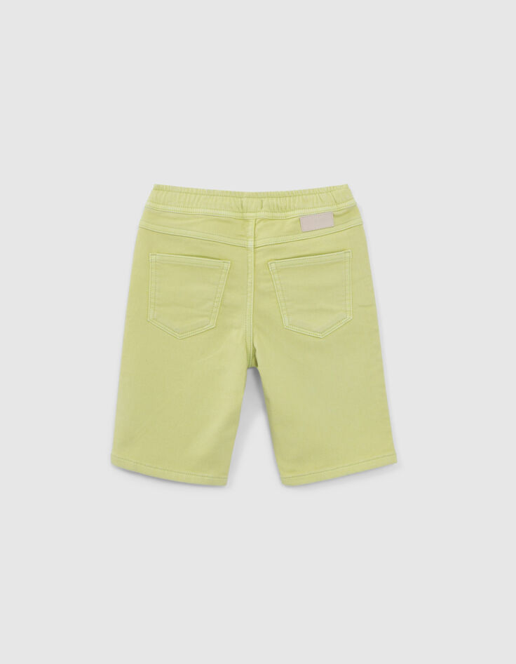 Bermudas anís cintura elástica niño-3