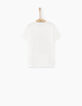 Cremeweißes Jungen-T-Shirt mit Glashausmotiv -3