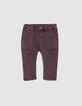 Vaqueros dark purple knitlook bebé niño-1