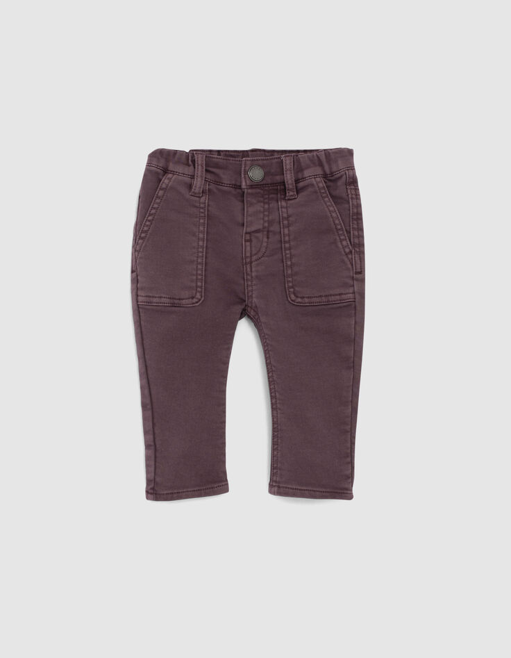 Vaqueros dark purple knitlook bebé niño-1