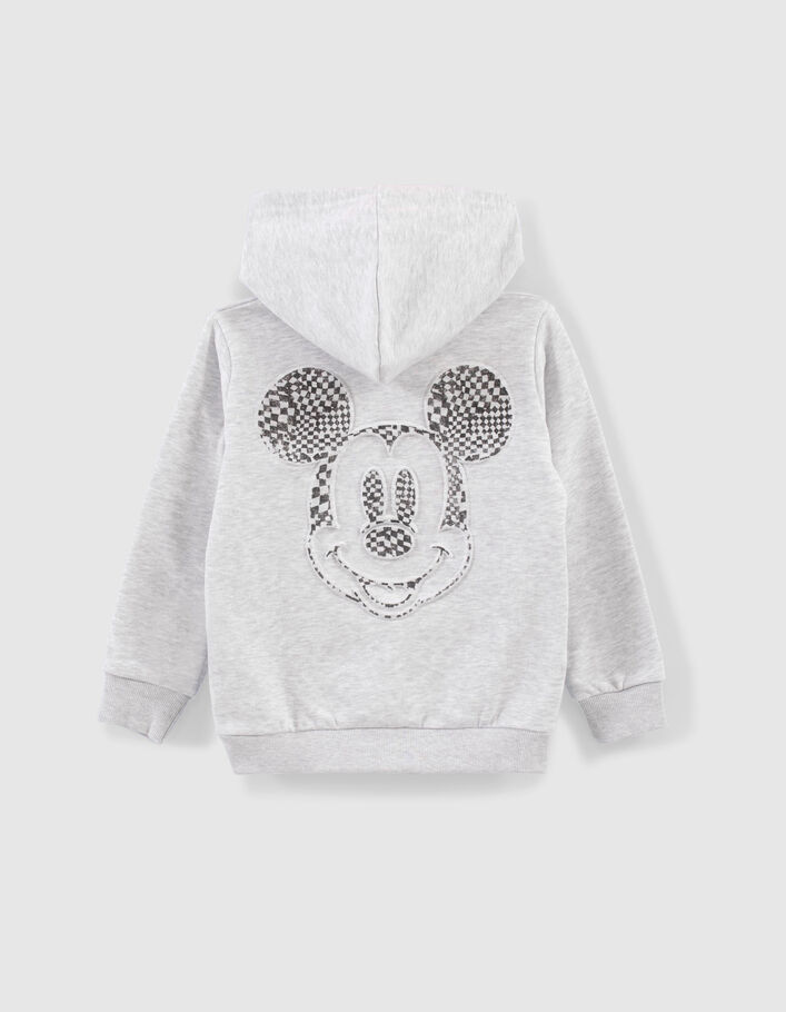 Boys’ grey IKKS–MICKEY hoodie with Mickey embossed on back - IKKS