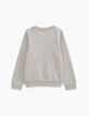 Sudadera gris jaspeado medio bordado niña-4