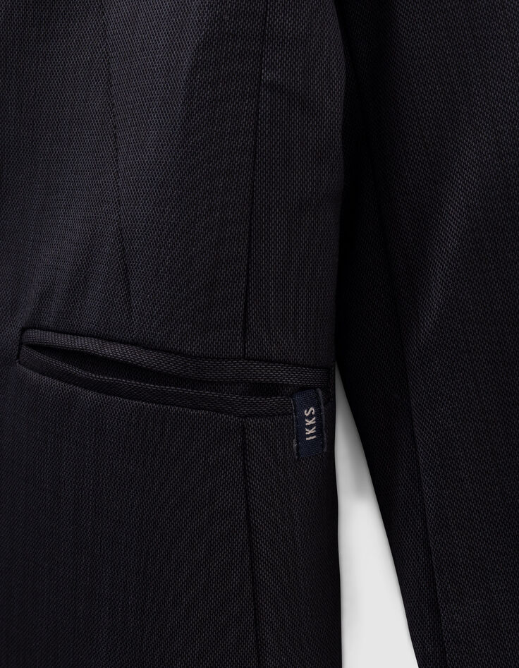 Boys' navy semi-plain suit jacket-5