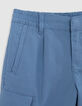 Blaue CHINO-LOOSE-Jungenbermudas aus Lyocell-Gemisch-5