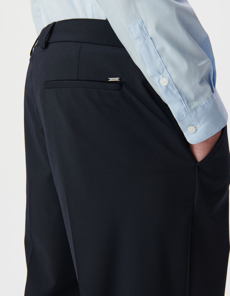 Marineblaue Herren-Anzughose-5