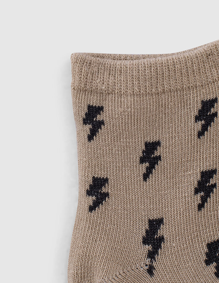 Baby boys’ grey, while and beige rock socks -4 Baby boys’ grey, while and beige rock socks -4