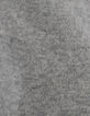 Grijze gebreide trui jacquard skistijl Dames-8