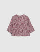 Baby girls’ ecru Ecovero® blouse with star print-3